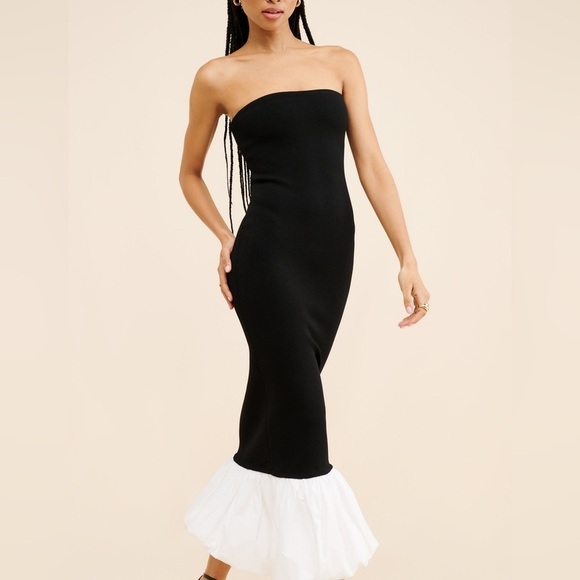 Ronny Kobo Strapless Uttara Midi Dress Size M - Picture 5 of 13